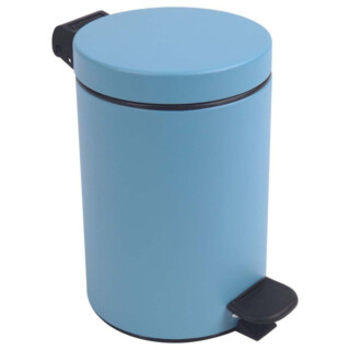 Prosper la poubelle française - Poubelle salle de bain à pédale 3L Bleu Céleste