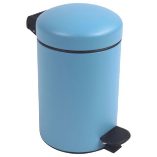 Poubelle salle de bain à pédale 3L Bleu Céleste par la marque Prosper la poubelle française Prosper la poubelle française - Poubelle salle de bain à pédale 3L Bleu Céleste