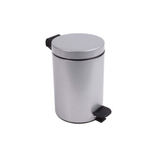 Prosper la poubelle française - Poubelle salle de bain à pédale 3L Gris Galet