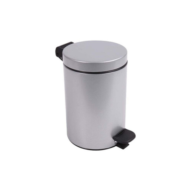 Prosper la poubelle française - Poubelle salle de bain à pédale 3L Gris Galet