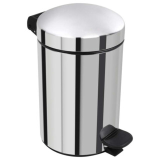 Prosper la poubelle française - Poubelle salle de bain à pédale 3L Inox