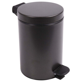 Prosper la poubelle française - Poubelle salle de bain à pédale 3L Noir Basalte