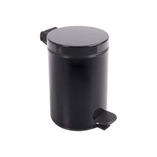 Prosper la poubelle française - Poubelle salle de bain à pédale 3L Noir Graphite