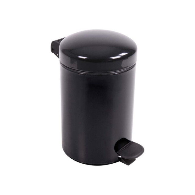 Prosper la poubelle française - Poubelle salle de bain à pédale 3L Noir Graphite
