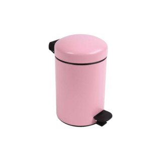 Prosper la poubelle française - Poubelle salle de bain à pédale 3L Rose Dragée