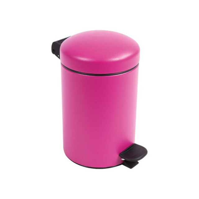 Prosper la poubelle française - Poubelle salle de bain à pédale 3L Rose Pitaya
