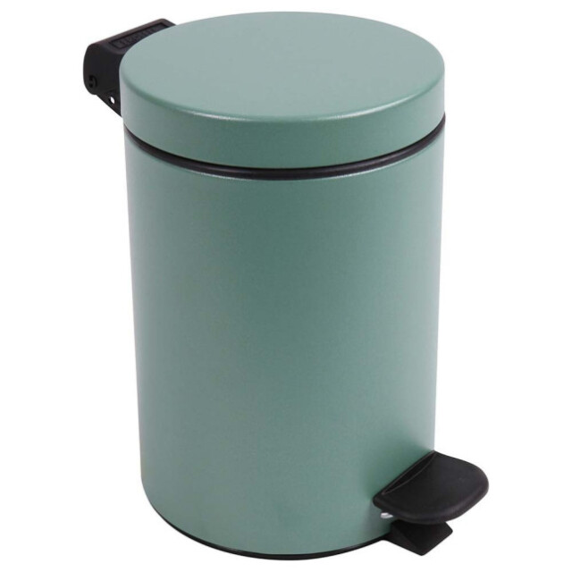 Prosper la poubelle française - Poubelle salle de bain à pédale 3L Vert Natura