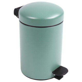 Prosper la poubelle française - Poubelle salle de bain à pédale 3L Vert Natura