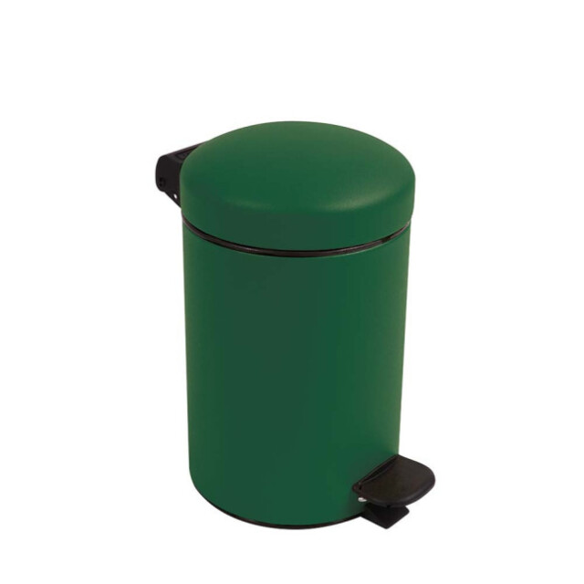 Prosper la poubelle française - Poubelle salle de bain à pédale 3L Vert Sapin