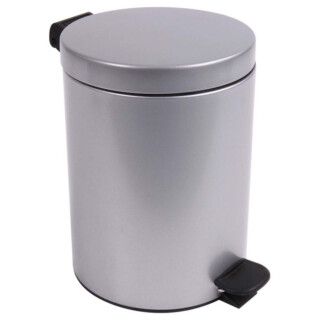 Poubelle salle de bain à pédale 5L Gris Galet par la marque Prosper la poubelle française Prosper la poubelle française - Poubelle salle de bain à pédale 5L Gris Galet