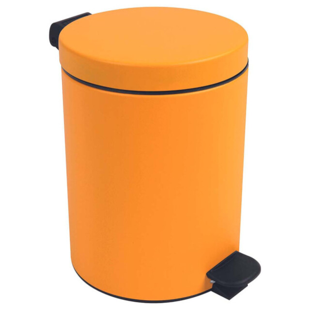 Prosper – la poubelle française - Poubelle salle de bain à pédale 5L Jaune Pamplemousse