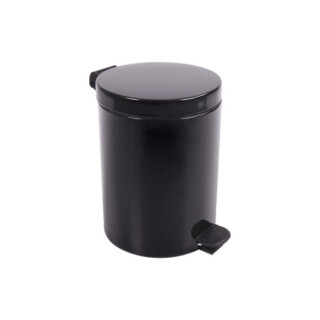 Prosper la poubelle française - Poubelle salle de bain à pédale 5L Noir Graphite