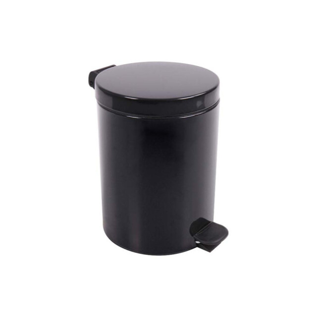 Prosper la poubelle française - Poubelle salle de bain à pédale 5L Noir Graphite