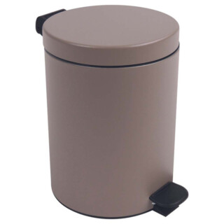 Poubelle salle de bain à pédale 5L Taupe par la marque Prosper la poubelle française Prosper la poubelle française - Poubelle salle de bain à pédale 5L Taupe