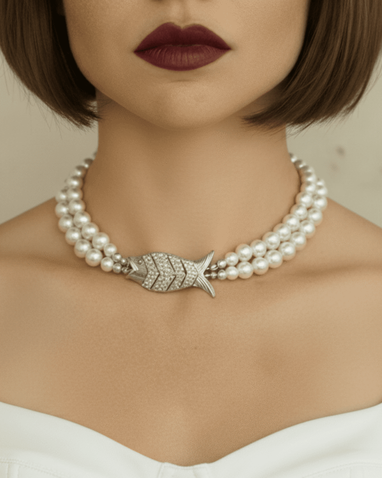 NEIJE - Choker Majestic Gefilte (Argent)
