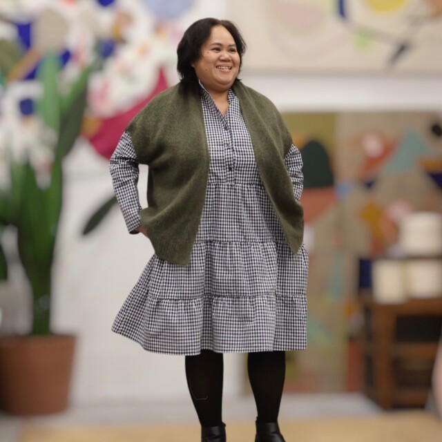 Quintessence - Robe Bella - vichy écureuil