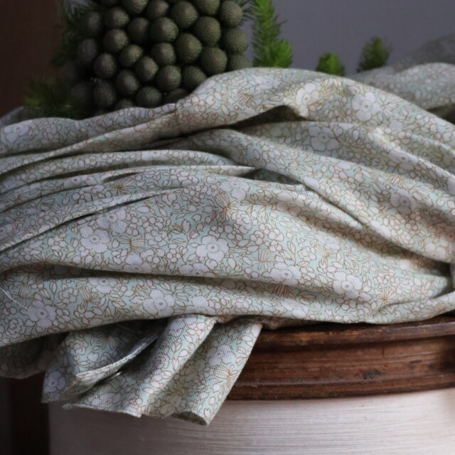 Quintessence - Robe Clémence - coton fleuri menthol