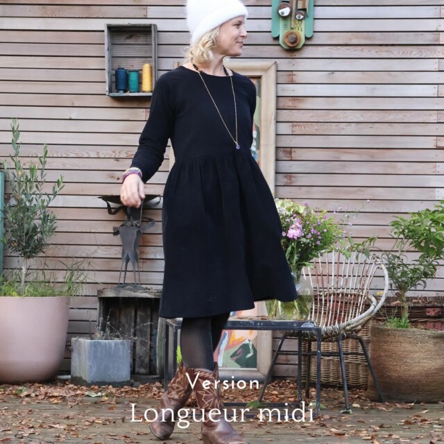 Quintessence - Robe Mia courte - viscose mordorée