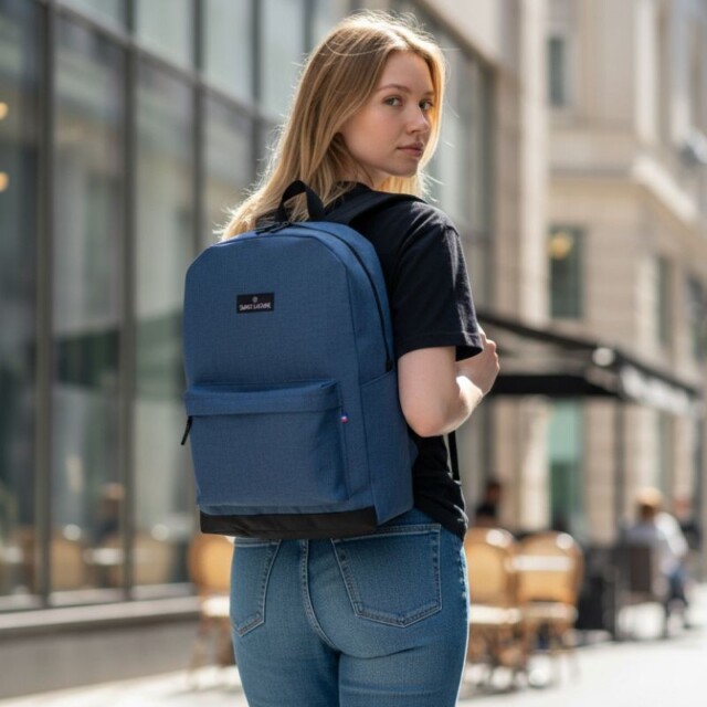 Saint-Lazare - Sac à dos Made in France - Jules bleu