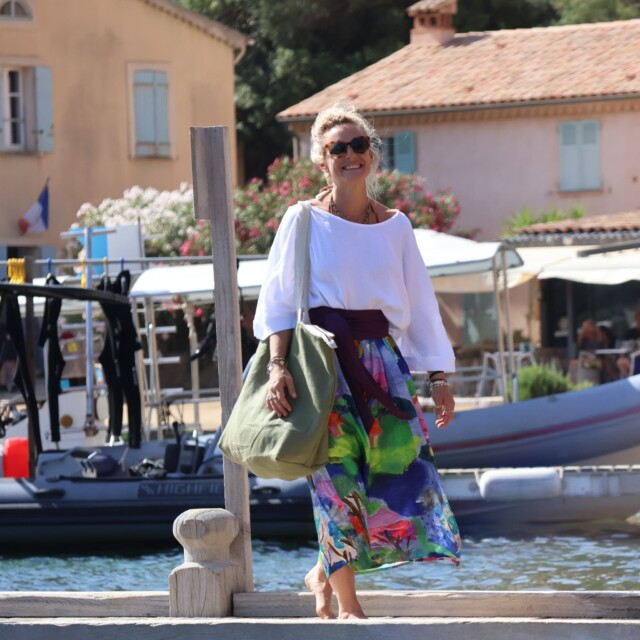 Quintessence - Sac Alfred en lin vert mousse - doublure en lin parme