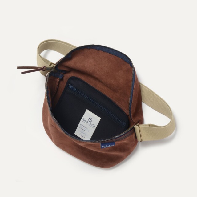 Bleu De Chauffe - Sac Banane New Beat XL - Marron rubis