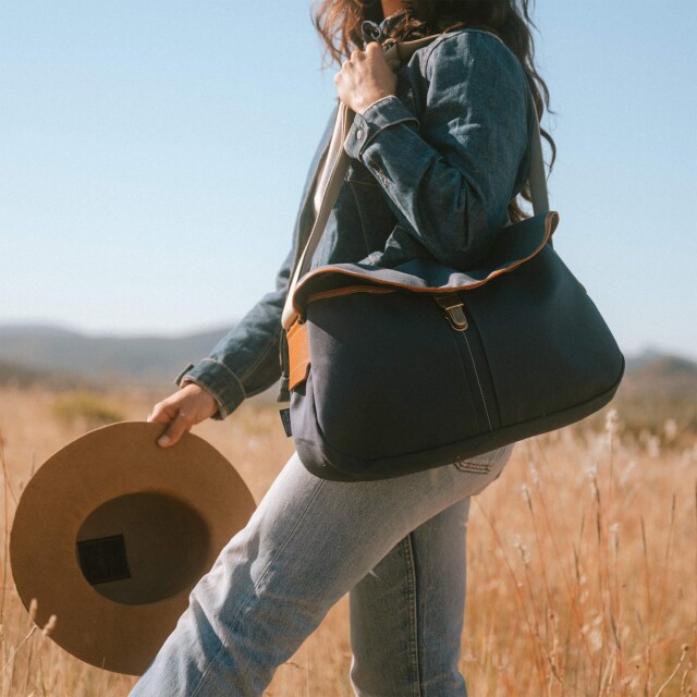 Bleu De Chauffe - Sac besace Léon - Bleu Marin