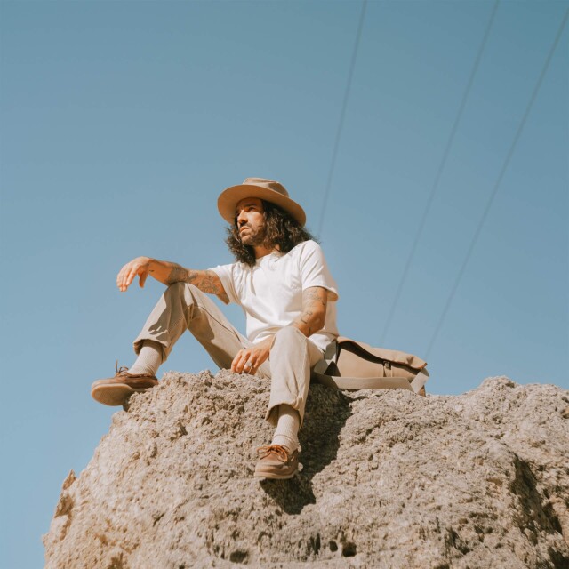 Bleu De Chauffe - Sac besace Léon - Camel