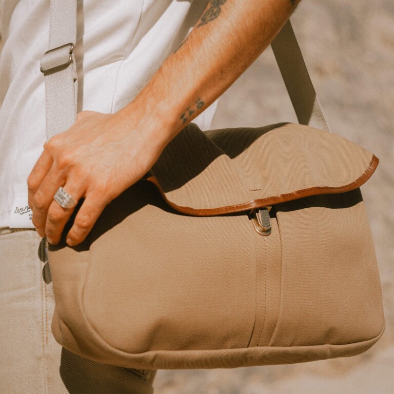 Bleu De Chauffe - Sac besace Léon - Camel