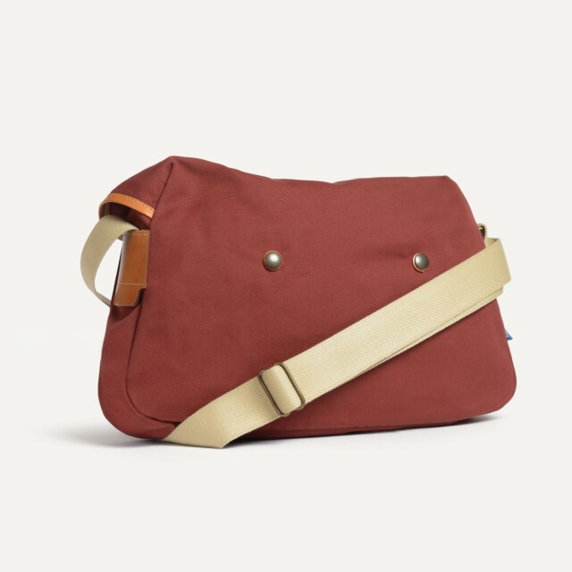 Bleu De Chauffe - Sac besace Léon - Rouge Cardinal