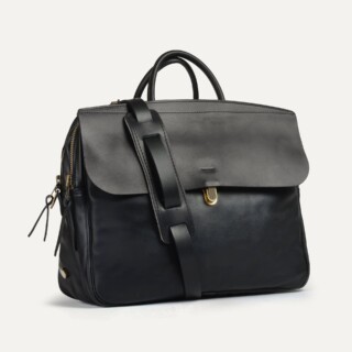 Bleu de Chauffe - Sac Business Zeppo – Liscio  Noir