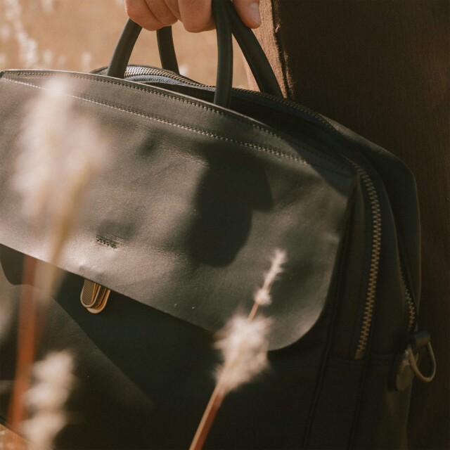 Bleu De Chauffe - Sac Business Zeppo - Liscio  Noir