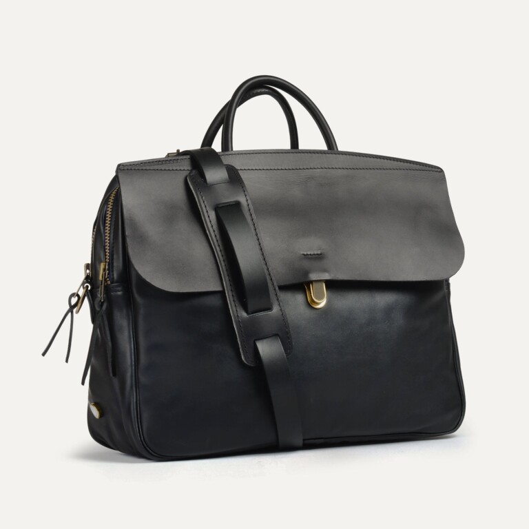 Bleu De Chauffe - Sac Business Zeppo - Liscio  Noir