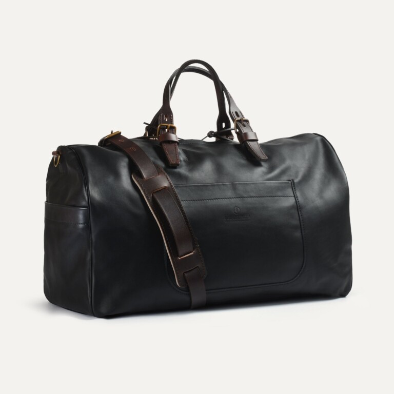 Bleu De Chauffe - Sac de voyage Hobo liscio - Noir
