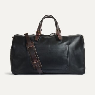 Bleu de Chauffe - Sac de voyage Hobo liscio – Noir