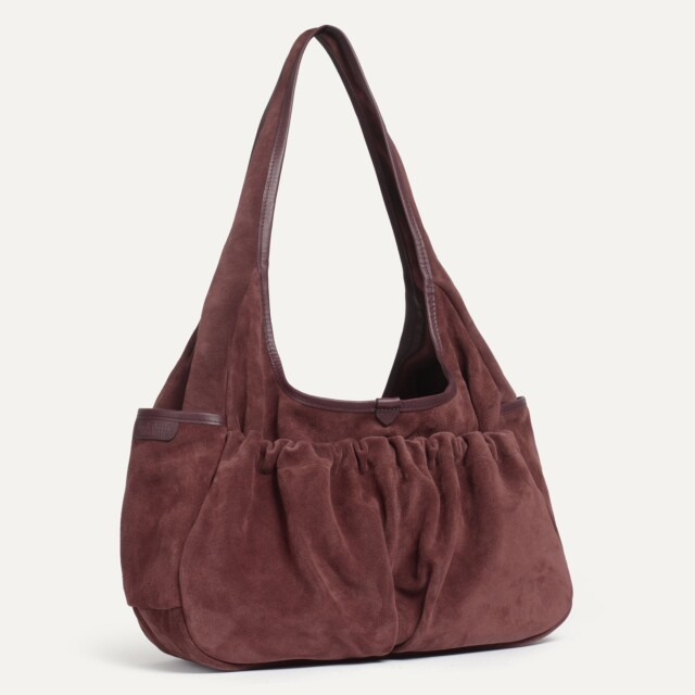 Bleu De Chauffe - Sac épaule Paula - Marron Rubis