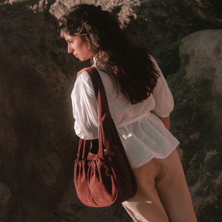 Bleu De Chauffe - Sac Paula - Marron Rubis