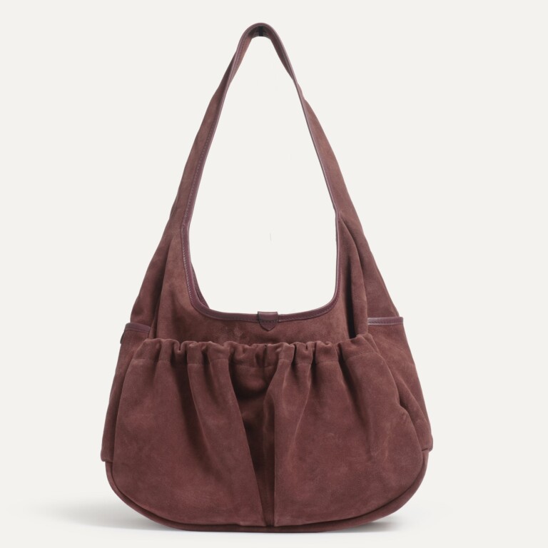 Bleu De Chauffe - Sac épaule Paula - Marron Rubis