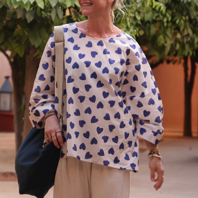 Quintessence - Sac Maud lin bleu nuit