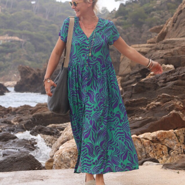 Quintessence - Sac Maud lin gris argent