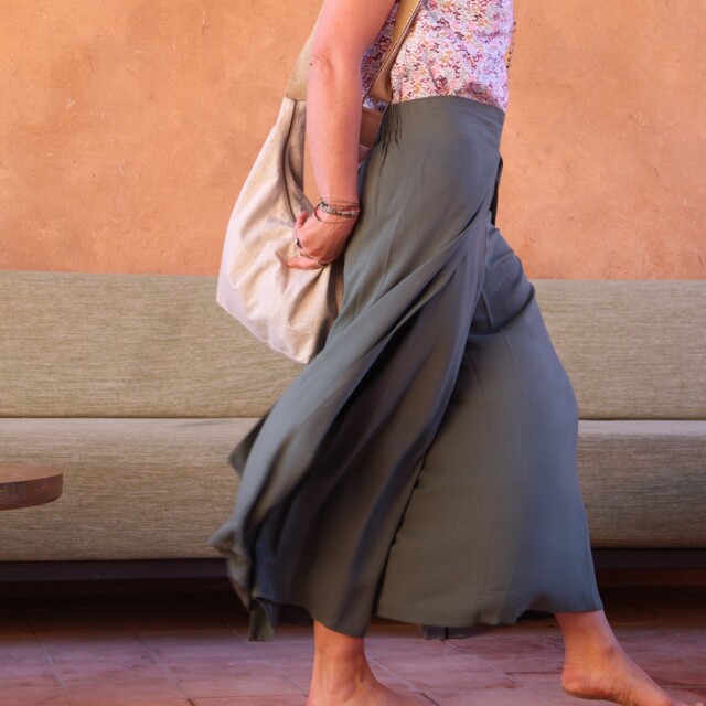 Quintessence - Sac Maud lin naturel/argent