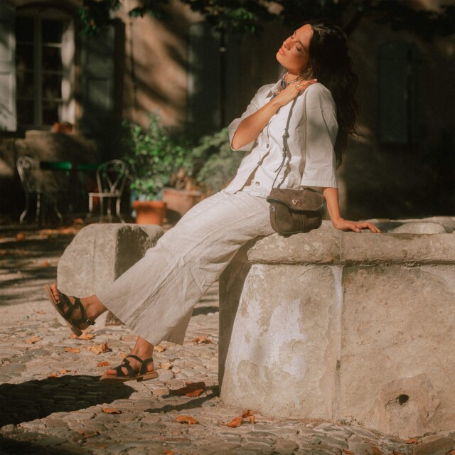 Bleu De Chauffe - Mini sac Jane - Marron foncé