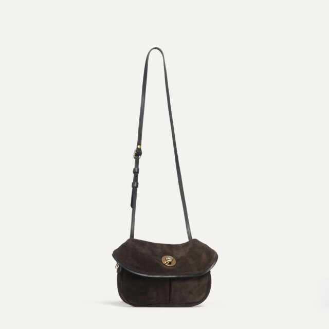 Bleu de Chauffe - Mini sac Jane – Marron foncé