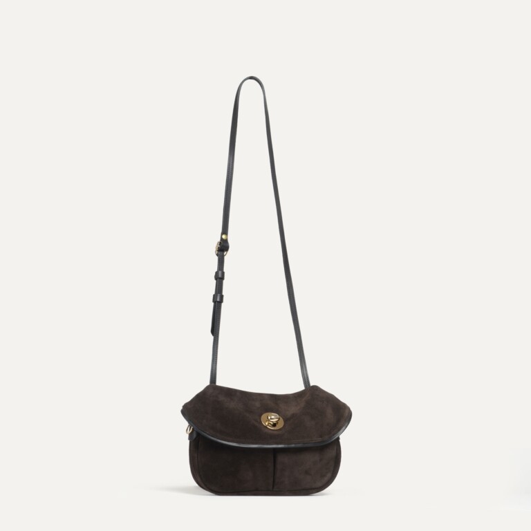 Bleu De Chauffe - Mini sac Jane - Marron foncé