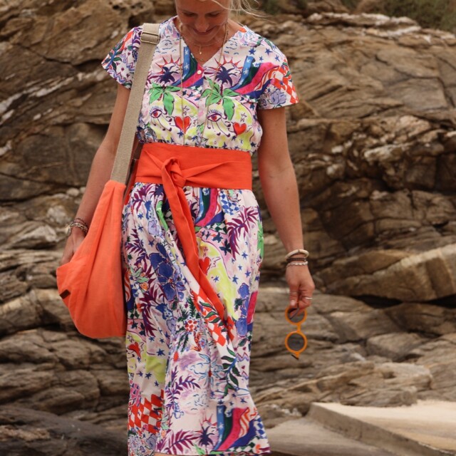 Quintessence - Sac Pia en lin orange