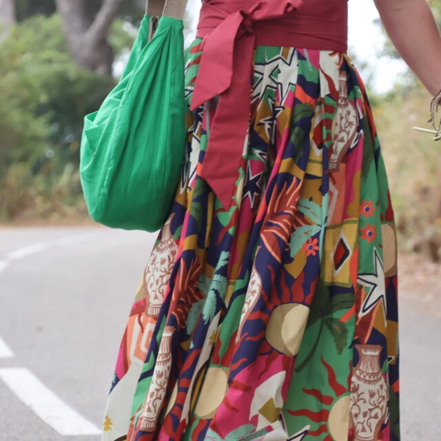 Quintessence - Sac Pia en lin vert frais