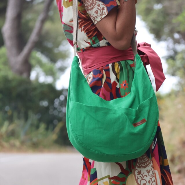 Quintessence - Sac Pia en lin vert frais