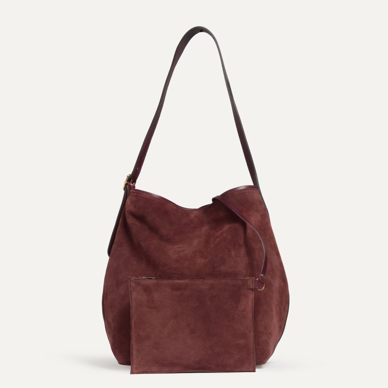 sac seau sofia marron rubis 3 Bleu De Chauffe - Sac seau Sofia - Marron Rubis