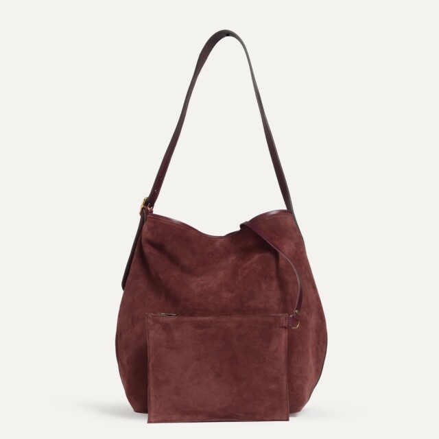 Bleu De Chauffe - Sac seau Sofia - Marron Rubis