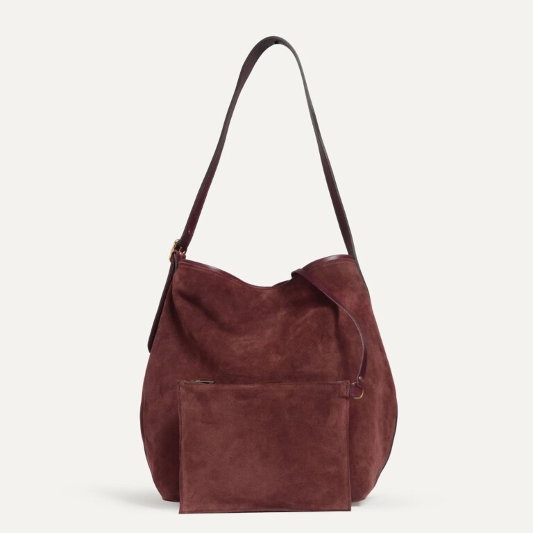 Bleu De Chauffe - Sac seau Sofia - Marron Rubis