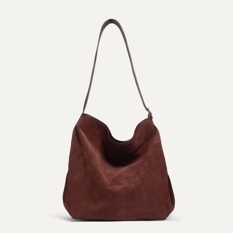 Bleu De Chauffe - Sac seau Sofia - Marron Rubis